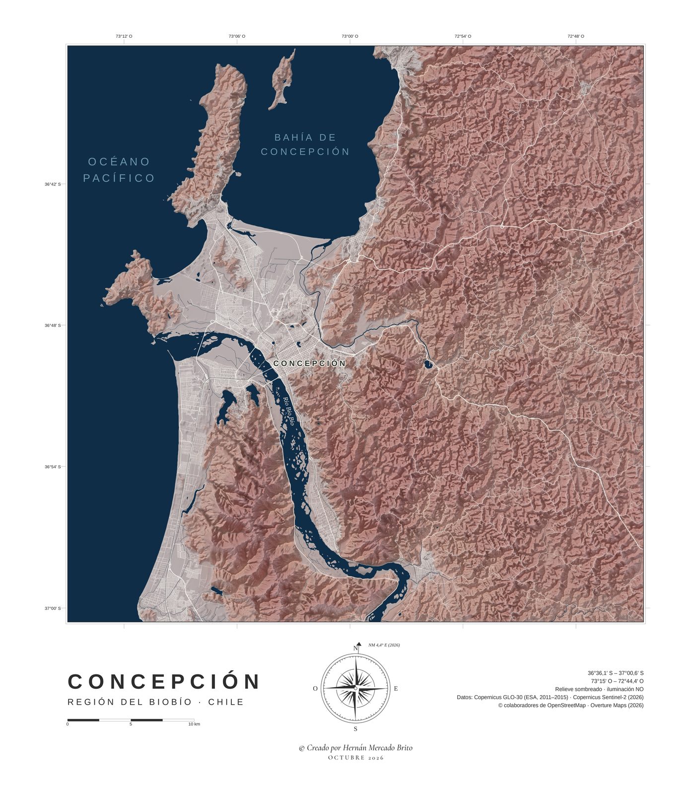 Concepción, hoja recién impresa