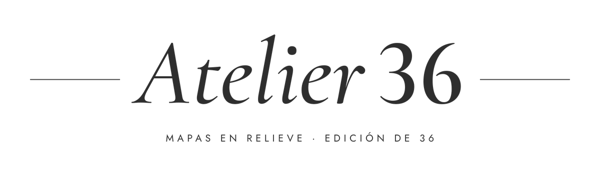 Atelier 36 · Mapas en relieve · Edición de 36