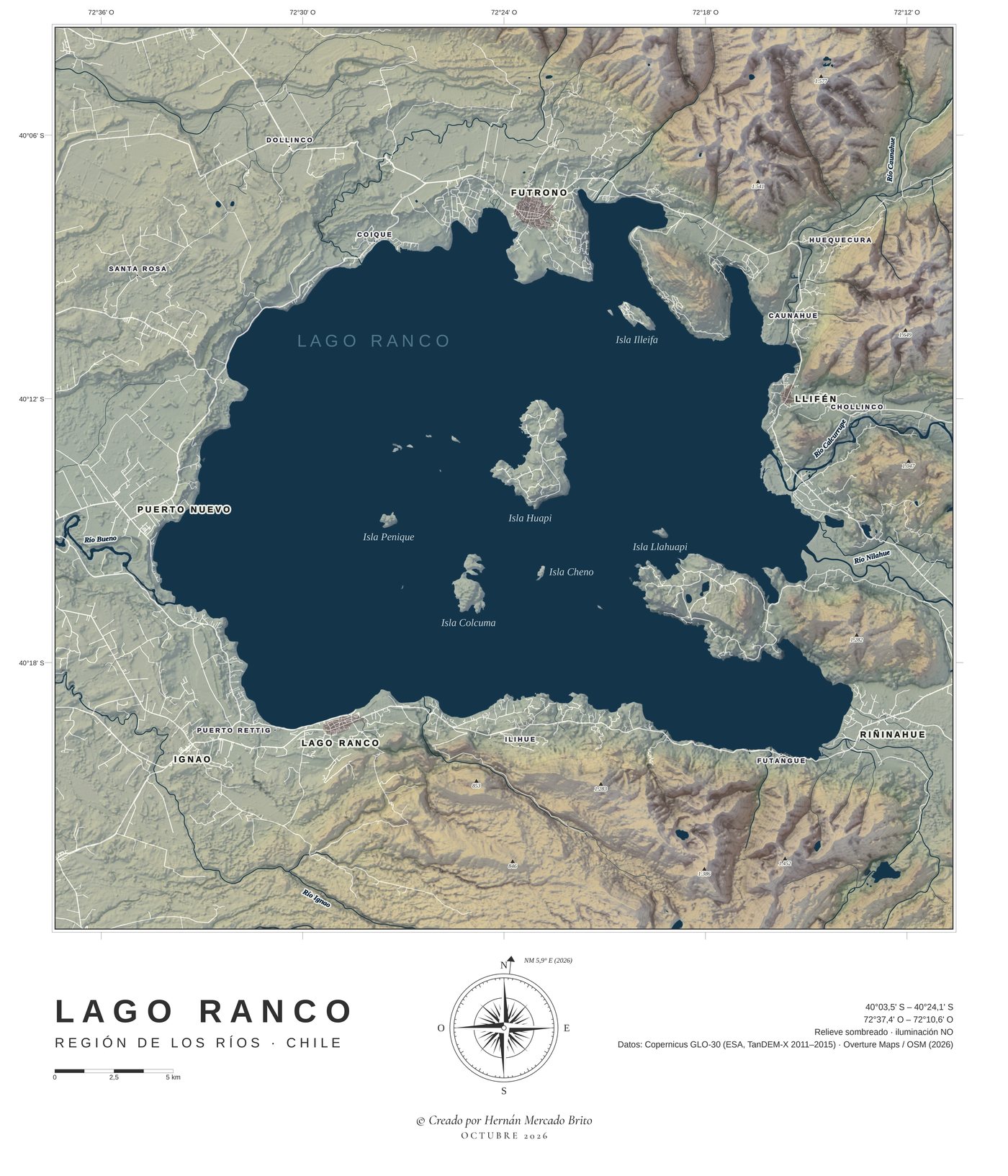 Lago Ranco, enmarcado