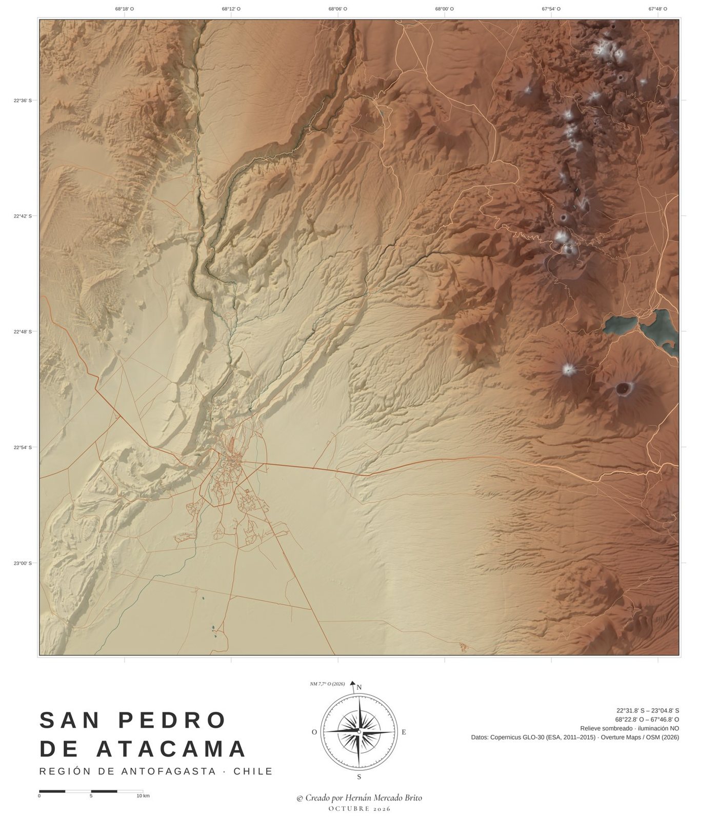 San Pedro de Atacama, enmarcado